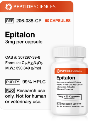 Epitalon 3mg (60 capsules) (Telomere Length)