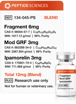 Fragment, Modified GRF, Ipamorelin 12mg (Blend)
