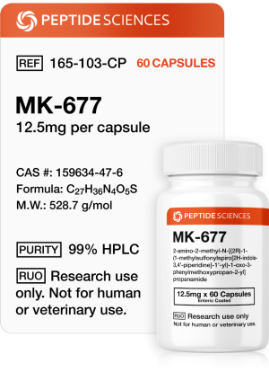 MK-677 (Ibutamoren) 12.5mg (60 Capsules)