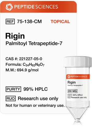 Rigin 200mg (Palmitoyl Tetrapeptide-7) (Topical)