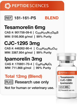 Tesamorelin, CJC1295, Ipamorelin 12mg (Blend)