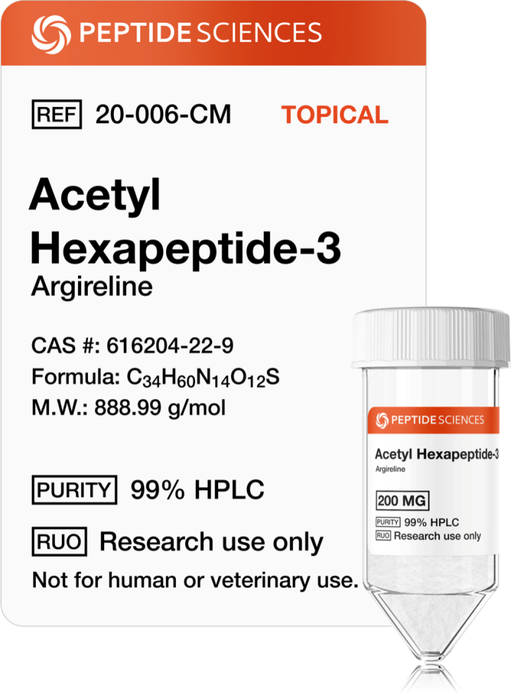 Acetyl Hexapeptide-3 (Argireline) 200mg (Topical)