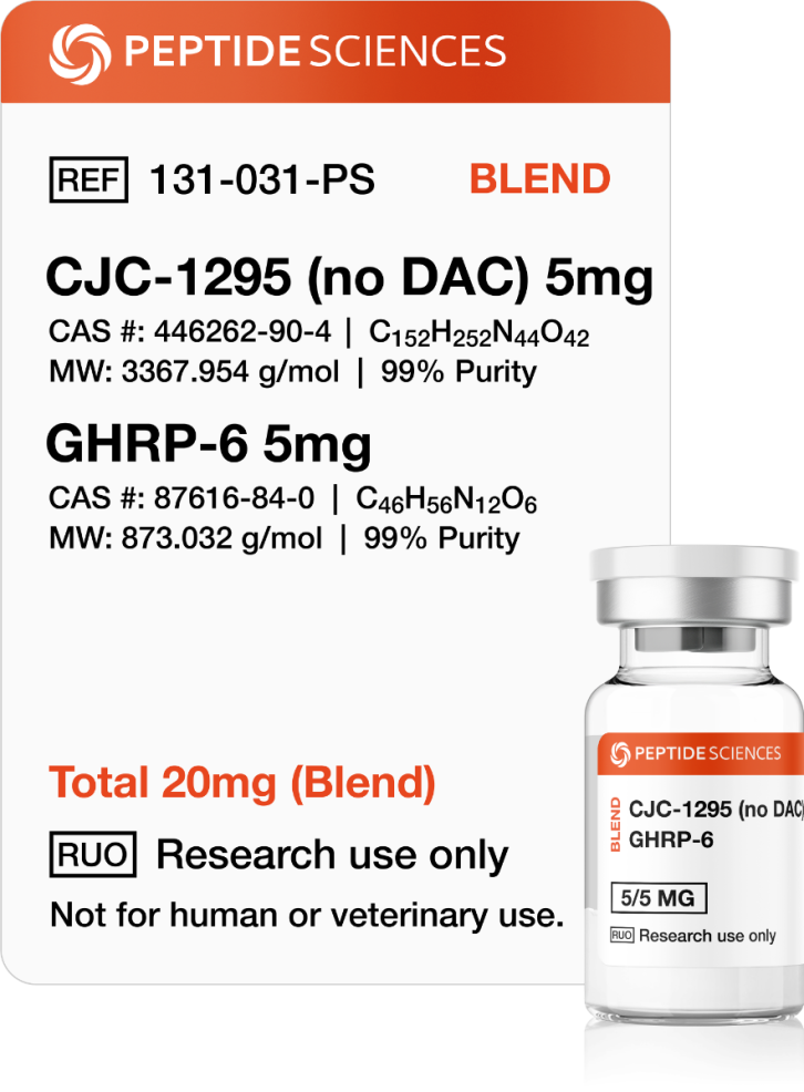 CJC-1295 (No DAC), GHRP-6 10mg (Blend)